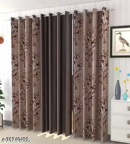Arban Homes Gives You Super Platinum Curtain Set Of 3